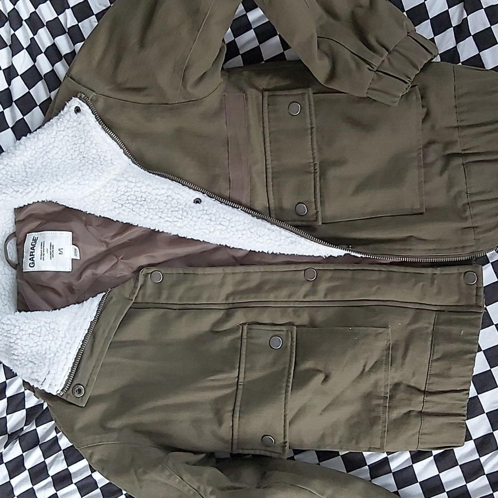 Garage lined military style jacket